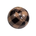 Retro beige round acrylic bead with black plaid checkered pattern for DIY jewelry - Round / Dark Coffee