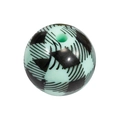 Mint green and black buffalo plaid acrylic round spacer bead for DIY jewelry making - Round / Milky Green