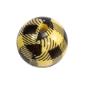 Yellow acrylic round bead with black checkered pattern for DIY jewelry making - Round / Yellow