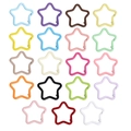 Moschettoni a forma di stella per portachiavi e borse fai-da-te in 19 colori macaron - Stile Stella Piccolo / Colore Casuale