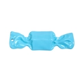 Sky blue acrylic candy-shaped DIY charm with glossy finish and hole for keychain - Plain Glossy Blue