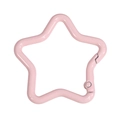 Chiusura a molla in lega a forma di stella rosa con finitura verniciata liscia - Stile Stella Piccolo / Rosa Chiaro