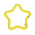 Fibbia a molla in metallo a forma di stella in lacca giallo brillante per portachiavi - Stile Stella Piccolo / Giallo Chiaro