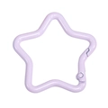 Moschettone a forma di stella in viola lavanda per accessori portachiavi fai-da-te - Stile Stella Piccolo / Viola Chiaro
