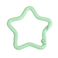 Moschettone a forma di stella con finitura verde chiaro per portachiavi fai da te - Stile Stella Piccolo / Verde Latte