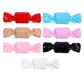 Acrylic faux candy DIY pendants set with pre-drilled holes in seven assorted vibrant colors - Plain Random