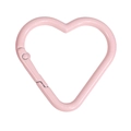 Moschettone a cuore in lega rosa per portachiavi e accessori fai-da-te borse - Cuore Piccolo / Rosa Chiaro