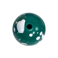 Groene ronde acryl kraal met wit inktspatpatroon voor DIY-sieraden en kettingen - 12mm Donkergroen