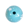 Gepolijste meerblauwe acryl ronde kraal met wit spetterpatroon voor DIY sieraden - 12mm Blauw