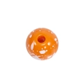 Levendige oranje acryl kraal met witte spetters voor het maken van DIY sieraden - 8mm Oranje
