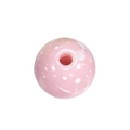 Roze acryl kraal met witte spetters en centraal gat voor DIY sieraden maken van - 10mm Lichtroze