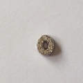 Charm coulissant lettre O ou chiffre 0 serti de strass pour colliers à médaillon - Accessoire Numéro 0