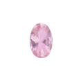 Oval cut light pink gemstone with faceted surface for DIY locket pendants and jewelry - October Birthstone Charm