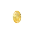 Retro 18k gold locket pendant featuring a brilliant oval-cut yellow gemstone and open design - November Birthstone Charm