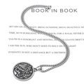 Saint Michael vs Dragon relief pendant in silver-tone stainless steel with box chain - Pendant With Box Chain / 50cm Length
