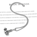 Fitness themed necklace with stainless steel dumbbell pendant on a silver box chain - Weightlifting Style (A180-S)