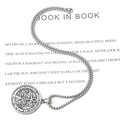 Silver stainless steel necklace with vintage Egyptian Eye of Horus relief pendant - Pendant With Chain Width 3mm Length 50cm