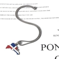 Collar colgante mapa bandera de la República Dominicana en acero inoxidable y esmalte - Colgante Con Cadena Ancho 3mm Largo 50cm