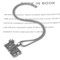 Collana con pendente corona KING in acciaio inossidabile vintage con catena a sfere opache - Ciondolo Con Catena Corta