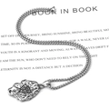 Collana con ciondolo Valknut vintage in acciaio inossidabile argento con catena box - Ciondolo Con Catena (Lunghezza 50cm)