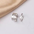 Set anelli per coppia in argento con ritaglio di aereo e ciondoli aereo 3D per viaggiatori - Anello di coppia / Stile Aereo Argento (WR596)