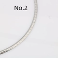 Dettaglio della catena a serpente piatta con motivi geometrici a triangolo incisi - Motivo Geometrico Triangolare (2#)