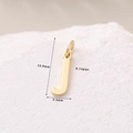Exquisiter mit 14K Gold gefüllter Buchstabe J Anhänger für die DIY Schmuckherstellung - 14K Gold Buchstabe J (H-11367)