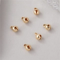 Polierte 14K vergoldete runde Metallglocken mit Aufhängering für DIY und Haustiere - 5mm Stil / Gold