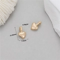 Dettagli dei ciondoli a cuore placcati in oro 14K con specifiche di peso e dimensioni DIY - Ciondolo a cuore 3D
