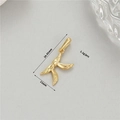 14K Gold Feder-Anhänger Buchstabe K für DIY-Schmuck, 24,43 mm Größe Schmuckzubehör - Buchstabe K (H-11840)