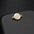 Σύνδεσμος κοσμήματος τριφύλλι 14K χρυσός με ζιργκόν για χειροποίητα αξεσουάρ DIY - Στυλ Χρυσός 14Κ (Η-7205)