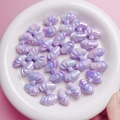 Paarse iriserende strikvormige kralen voor DIY-sieraden en telefoonkettingaccessoires - Strikstijl (L55-Gelaagde Strik) / Paars