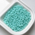Matte mint green 6/8mm rubber paint round beads for DIY jewelry and necklaces - Cyan