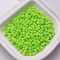Neon green 6mm 8mm rubberized matte round beads for DIY jewelry and phone charms - Emerald Green