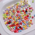 Perline colorate in acrilico a spirale per gioielli fai da te e catene per telefoni in colori macaron - 6mm / Colori Misti Casuali