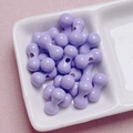 Pastelllila erdnussförmige Perlen mit Glanz für DIY-Schmuck und Handy-Anhänger - 17*8.5mm (Knochenform) / Lila