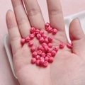 Perline a spirale in acrilico rosa per gioielli fai da te mostrate in mano - 6mm / Rosa scuro
