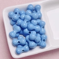 Himmelblaue DIY-Perlen in Schleifenform für handgefertigte Handyketten und Schmuck - 17*8.5mm (Knochenform) / Seeblau