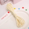 Cordón encerado de 1-2 mm color crema para creación de joyas DIY y manualidades - Blanco Roto