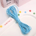 Cordón encerado azul cielo de 1-2mm para bisutería DIY y accesorios hechos a mano - Azul claro