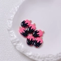 Schattige roze cartoon ijsje acryl kralen voor DIY sieraden en telefoonketting accessoires - Per stuk verkocht (20x12mm) / Rozerood