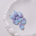 Schattige blauwe en paarse ijsvormige acryl kralen voor DIY sieraden en telefoonkettingen - Per stuk verkocht (20x12mm) / Blauw
