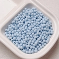 Macro detail of 4mm light blue dopamine seed beads for DIY jewelry and phone chain making - Size 4 (5g/Approx 165pcs) / Light Blue (09)