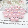 16mm UV-beschichtete Acrylperlen mit irisierendem rosa Kern für DIY-Schmuck - 16mm / Rosa