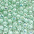 Perline in acrilico verde chiaro da 16mm con finitura UV Aurora AB per bijoux - 16mm / Verde