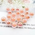 Perle acriliche 16mm iridescenti con rivestimento UV e anima rosa-arancio per gioielli fai-da-te - 16mm / Arancione