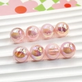 Iridescent 16mm pink rabbit round beads for DIY jewelry and bracelet making - 16mm / Pink