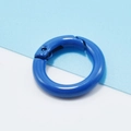 25mm royal blue spring gate ring for DIY keychain and jewelry accessory making - Sapphire Blue