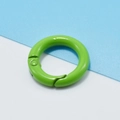 Bright green 25mm zinc alloy spring O-ring buckle for DIY keychains and accessories - Green