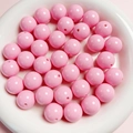 16 mm pinkfarbene Makronen Acrylperlen für DIY-Schmuck in einer weißen Keramikschale - 16mm (Pro Perle) / Rosa